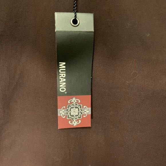 Murano Mens Pants 40x34 Deep Wine Button Closure Mid-Rise Cotton - Picture 3 of 7